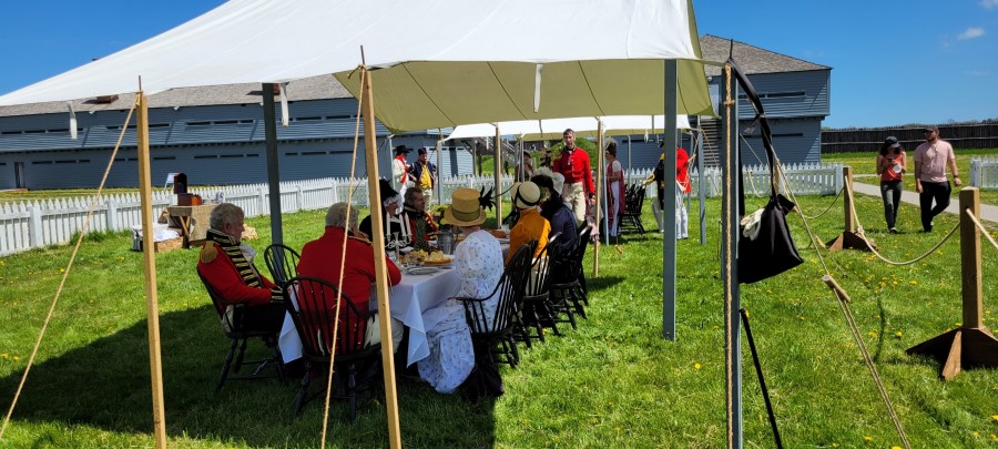 A formal Officers Day lunch at Fort George on May 14. (Tony Chisholm)