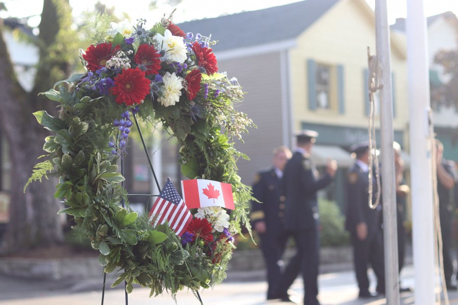 Memorial service held in NOTL honour of Sept. 11 attacks. (Dariya Baiguzhiyeva/Niagara Now)
