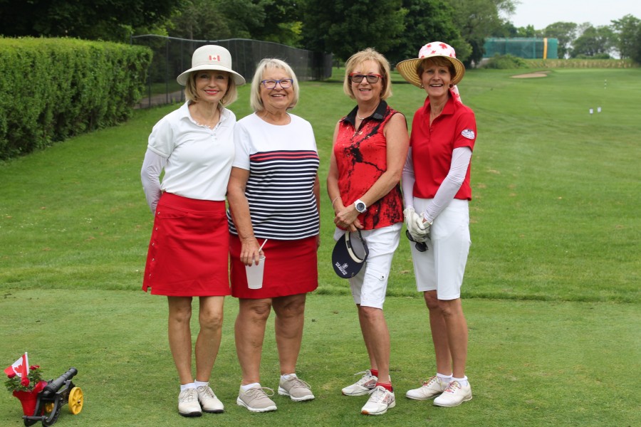 The nine and 18-hole women's leagues held their annual mid-season scramble and picnic lunch on July 2. Second place in the scramble went to Michele Darling, Karen Burr, Deborah Williams and Charlotte Kainola. (Supplied photo)